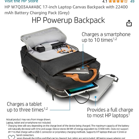 HP PowerUp Backpack - Picture 4 of 10